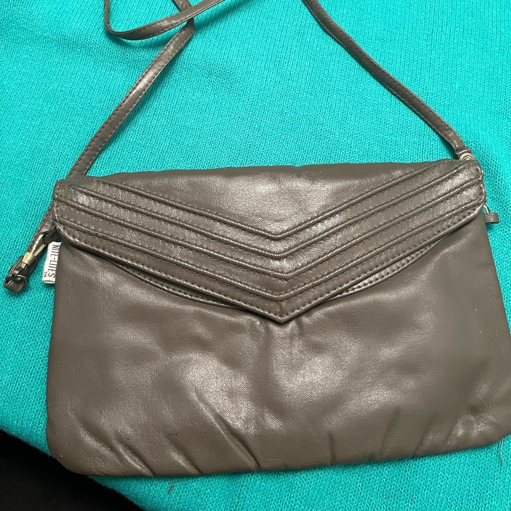 Vintage 80s Purse- Grey